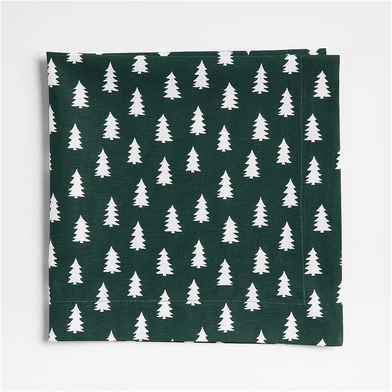 Green Trees Dinner Napkin, Set of 4 | Crate & Barrel | Crate & Barrel