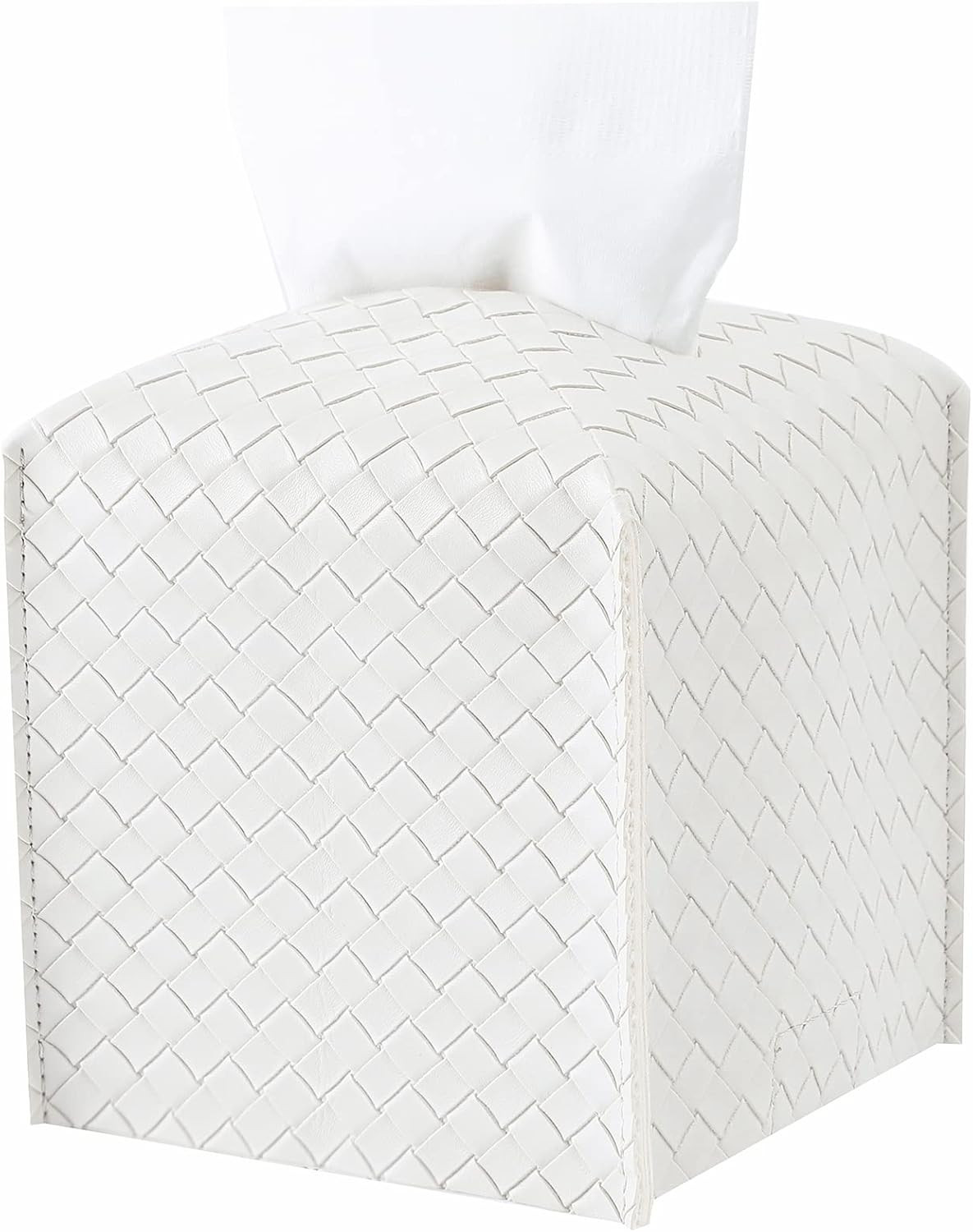 Tissue Box Cover Square Tissue Box Holder Leather Decorative Accessories for Bathroom Vanity Coun... | Amazon (US)