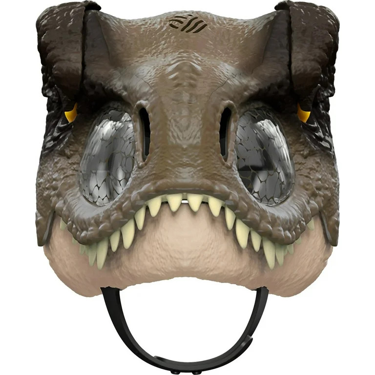 ​Jurassic World Dominion Tyrannosaurus Rex Chomp N Roar Mask, Costume Dinosaur Toy with Multi-L... | Walmart (US)