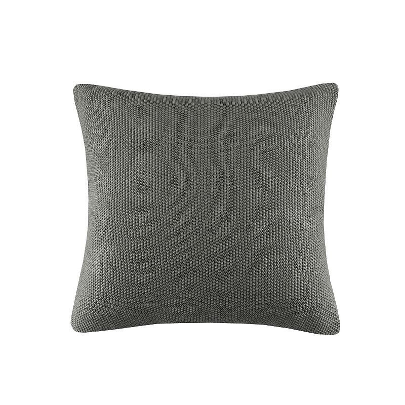 INK+IVY Bree Knit Square Throw Pillow Cover, Grey, 20X20 | Kohl's