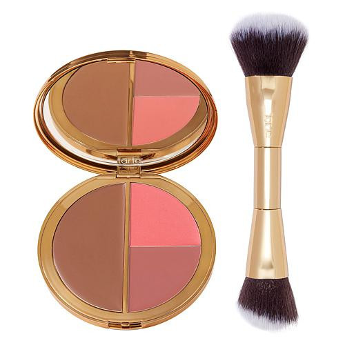 Tarte tarte Park Avenue Princess Cream Cheek Palette & Brush Set - Fair Light | HSN