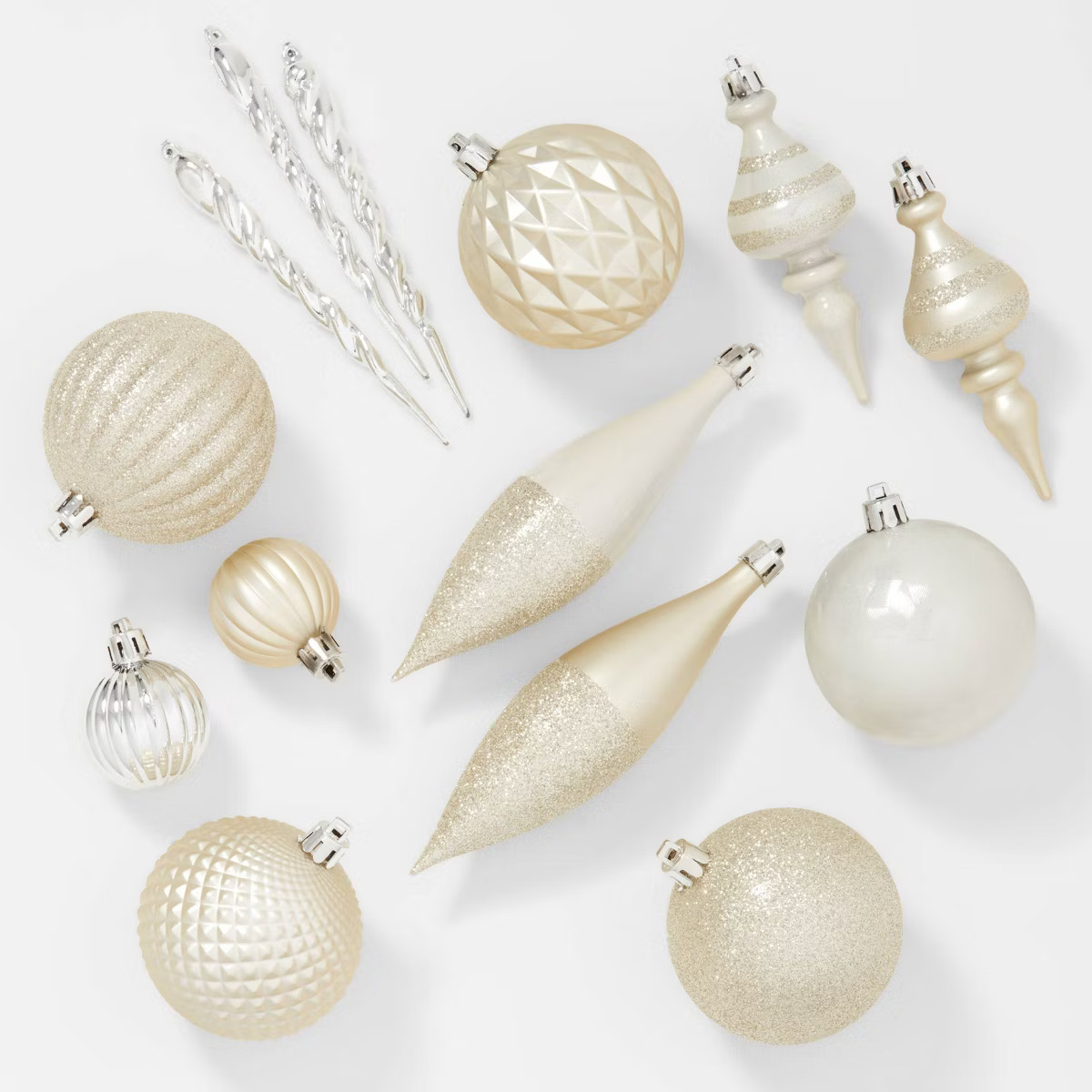 40ct Plastic Finial Christmas Tree Ornament Set - Wondershop™ | Target