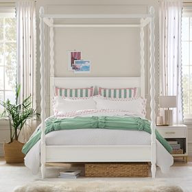 Bobbin Canopy Bed | Pottery Barn Teen