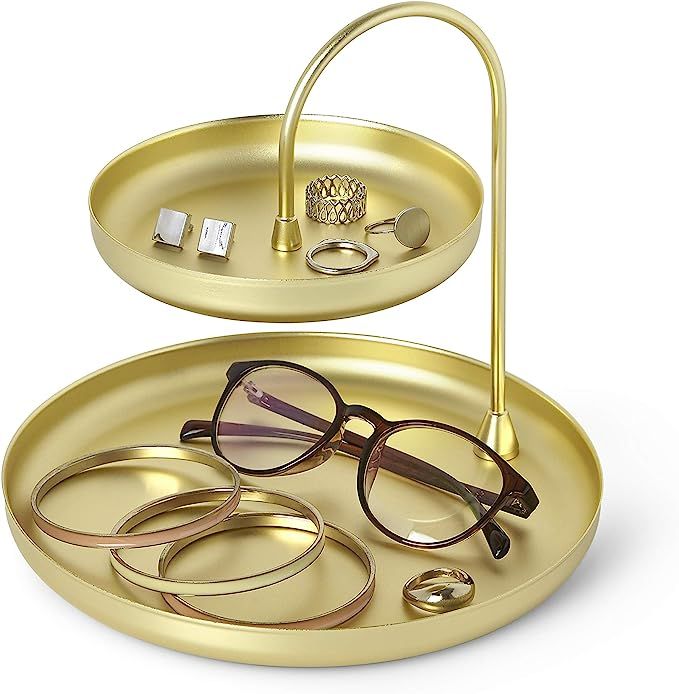 Umbra Poise Large Jewelry Tray, Double Jewelry Tray, Attractive Jewelry Storage You Can Leave Out... | Amazon (US)