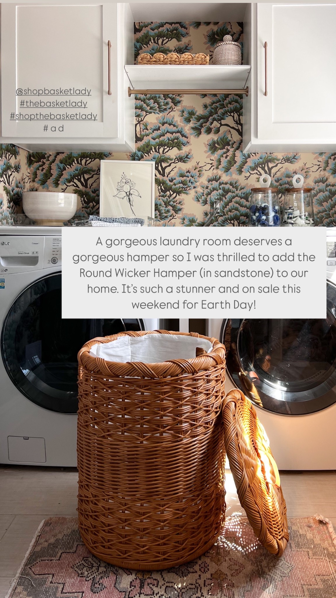 A gorgeous laundry room deserves a gorgeous hamper so I was thrilled to add the Round Wicker Hamper (in sandstone) to our home. It’s such a stunner and on sale this weekend for Earth Day! Use code EARTHDAY2025 for 15% off all orders!

#LTKHome #LTKSaleAlert #LTKSeasonal