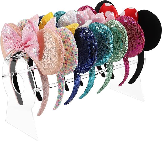 Pengup Heaband Holder Organizer,Acrylic Disney Ear Display Stand Jewelry Storage for Show Selling... | Amazon (US)