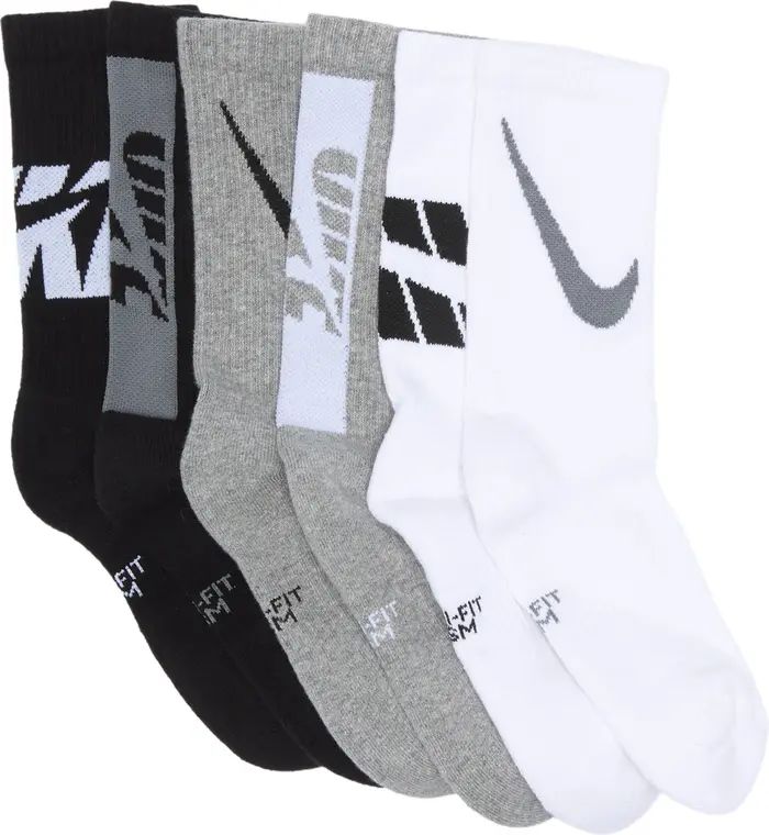 Everyday Cushioned Crew Socks - Pack of 6 | Nordstrom