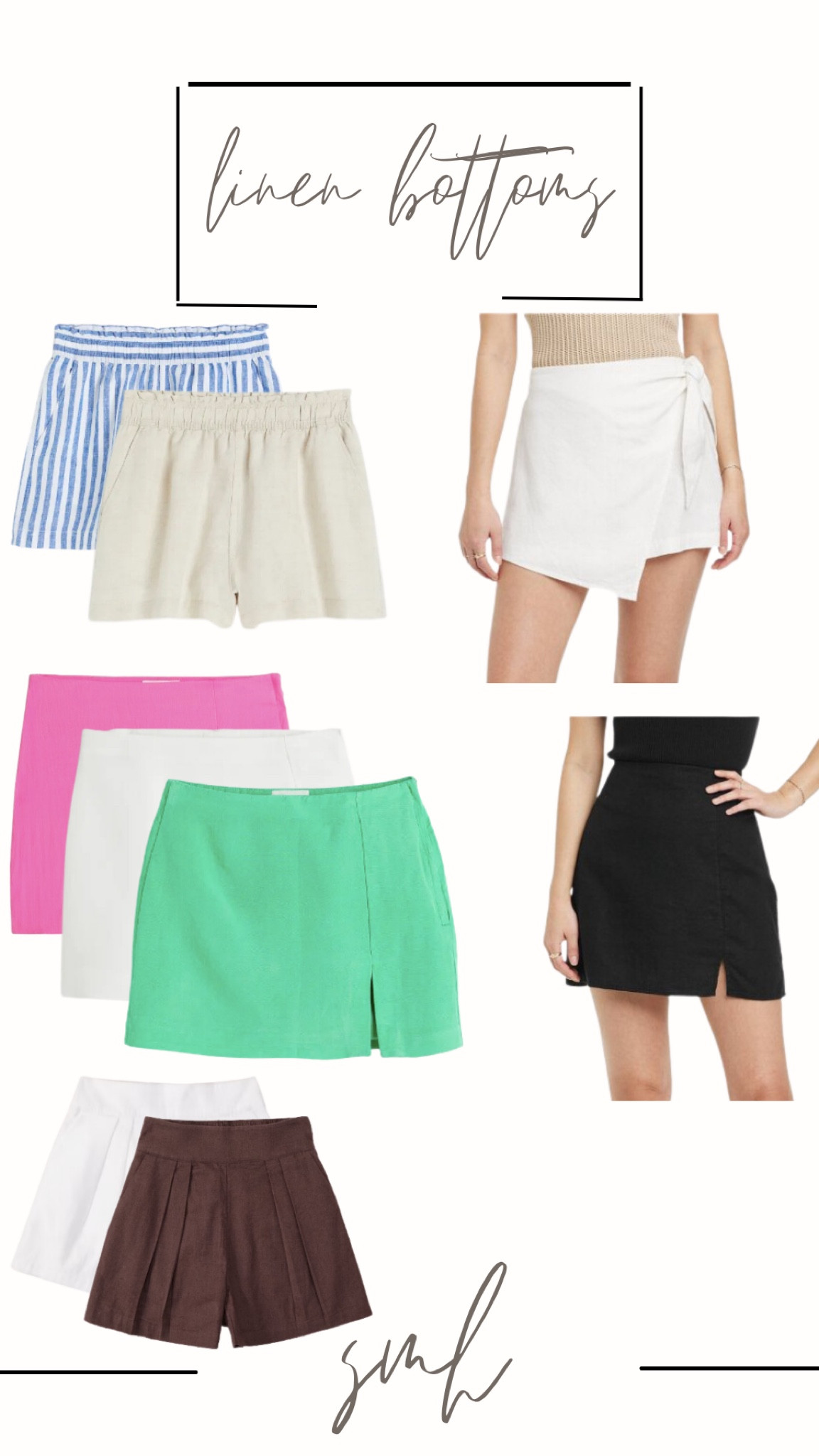 A linen skirt or pair of linen shorts are a closet staple for warmer weather! Easily dress these pieces up or down for endless outfit options! 

#LTKunder50 #LTKstyletip #LTKSeasonal