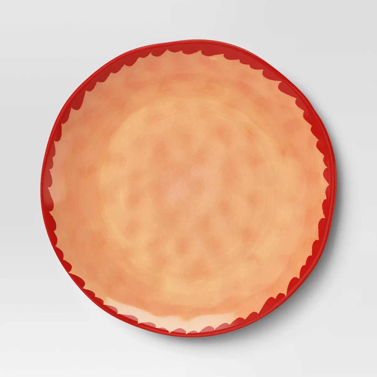 9" Stoneware Dinner Plate Peach Wave - Threshold™ | Target
