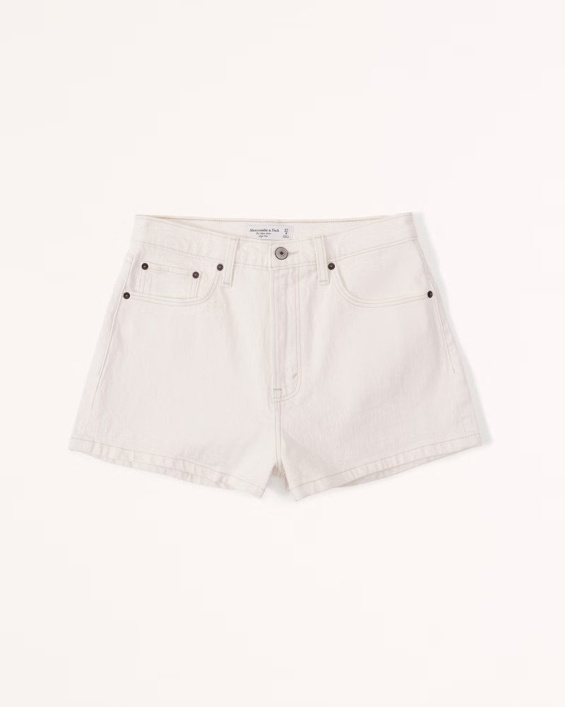 Curve Love High Rise Mom Short | Abercrombie & Fitch (US)