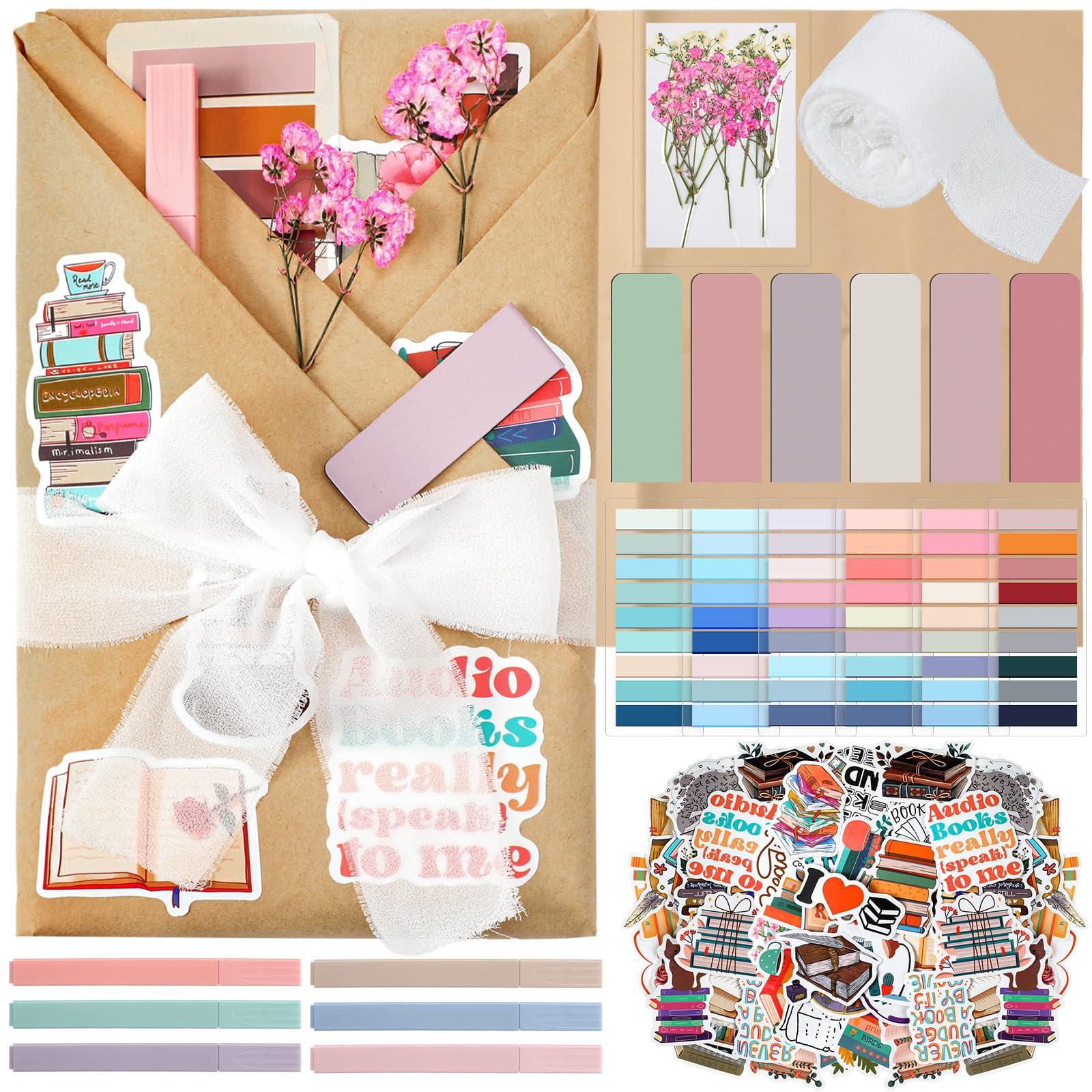 Marspark 6 Set Blind Date with a Book Gift Box Supplies Book Club Lovers Gifts Bulk Including Mag... | Amazon (US)