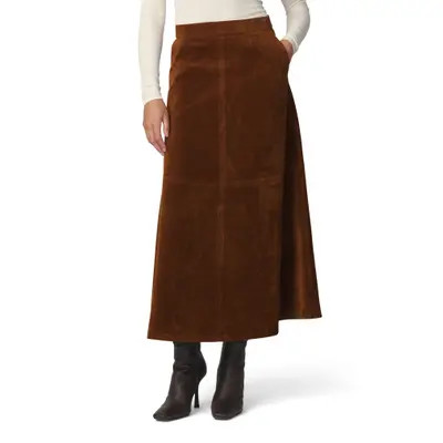 Joe's Tavi Faux Suede Midi Skirt in Dark Chocolate at Nordstrom, Size 4 | Nordstrom