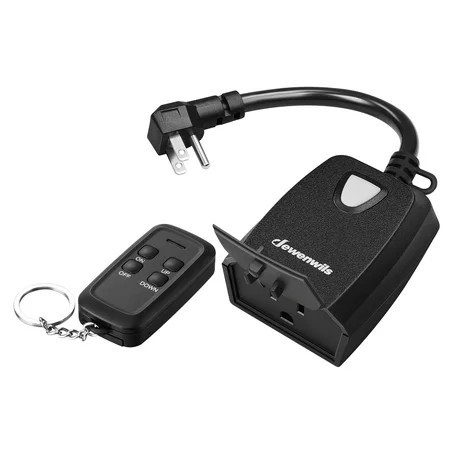 DEWENWILS Dimmer Switch for Outdoor String Lights Remote Control Dimmer Plug 100 FT Range, Compatible with Dimmable LED/Tungsten Bulbs, FCC Certified | Walmart (US)