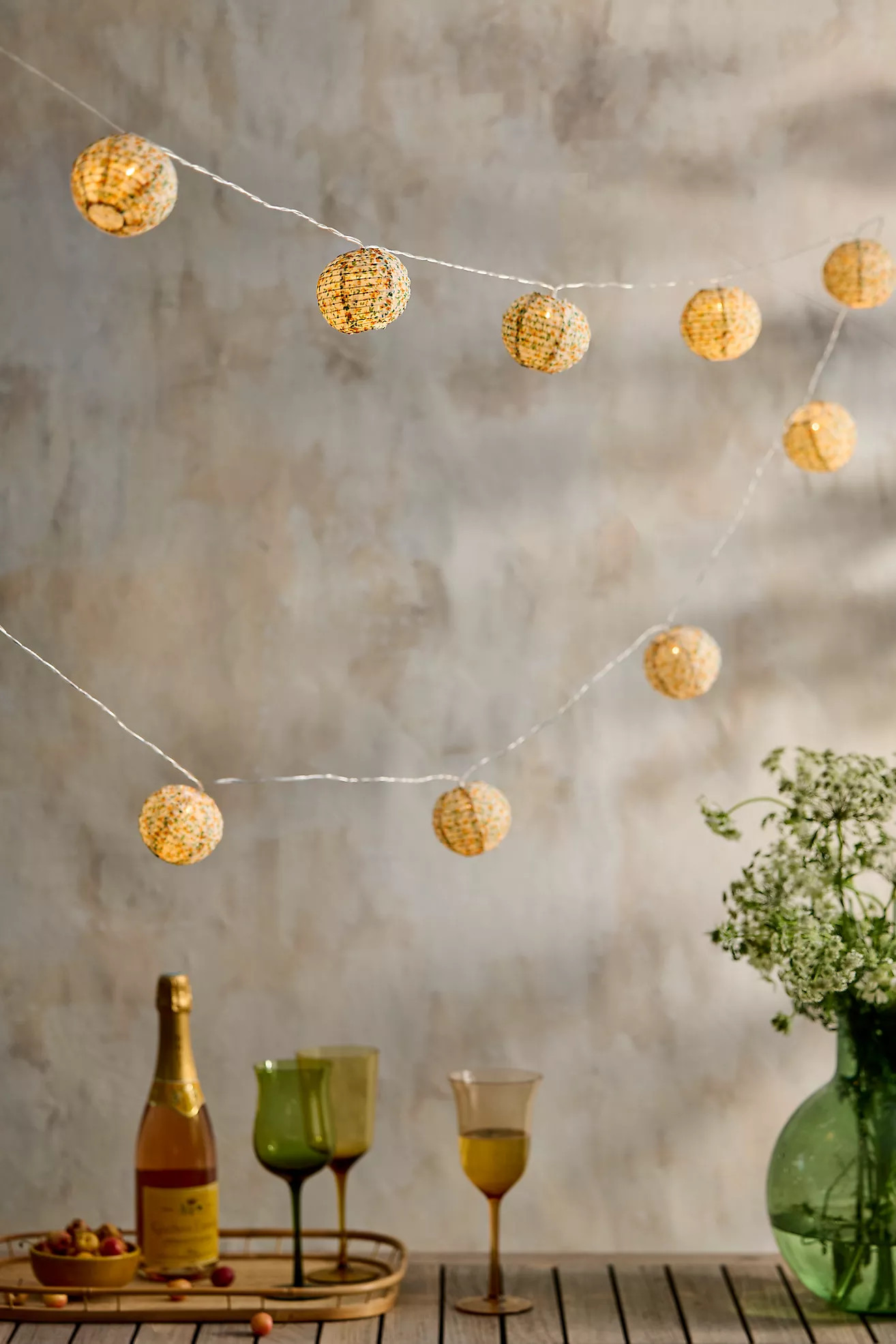 Floral Lantern String Lights | Anthropologie (US)