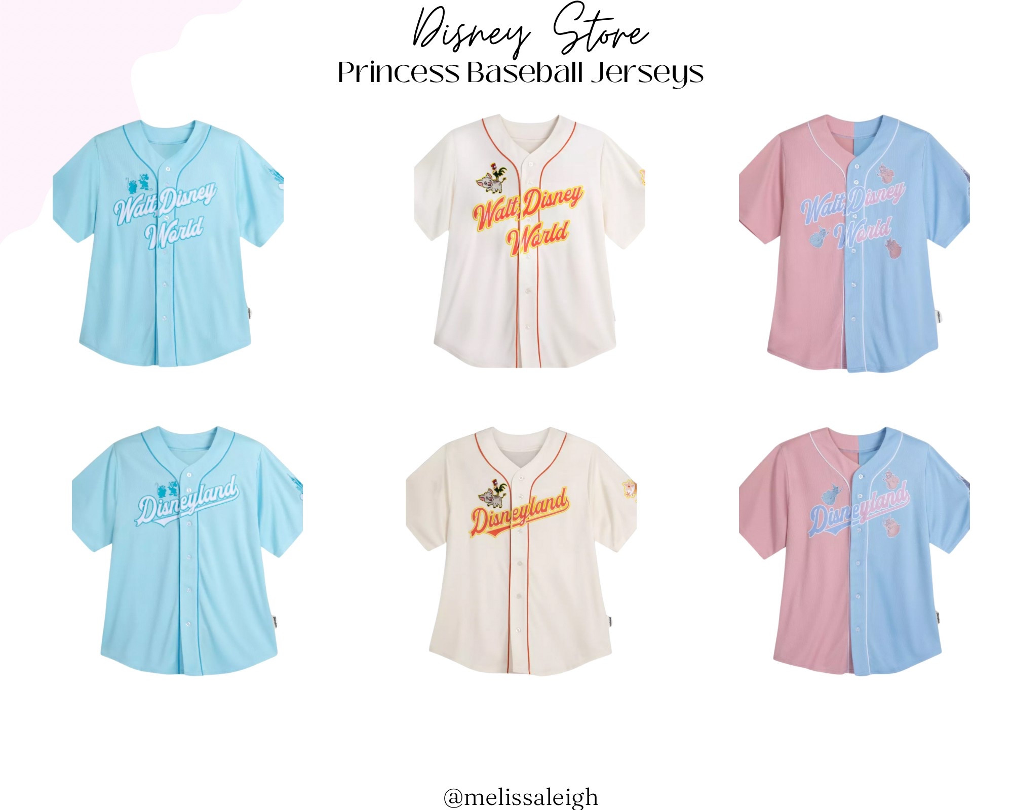 Disney store princess baseball jerseys - Cinderella, Moana, sleeping beauty 

Midsize, midsize outfit, size 10, ootd, Outfit inspo,  Disney parks Outfit, Disney bound,  under $50 outfit, affordable outfit, casual outfit, Disney princess , Etsy finds, Disney outfit, Mickey ears, minimal Disney style, #ltkdisney, Disney ears, Disney aesthetic, theme park outfit, Disney parks outfit ideas, comfy Disney outfit


#LTKFindsUnder100 #LTKTravel #LTKMidsize