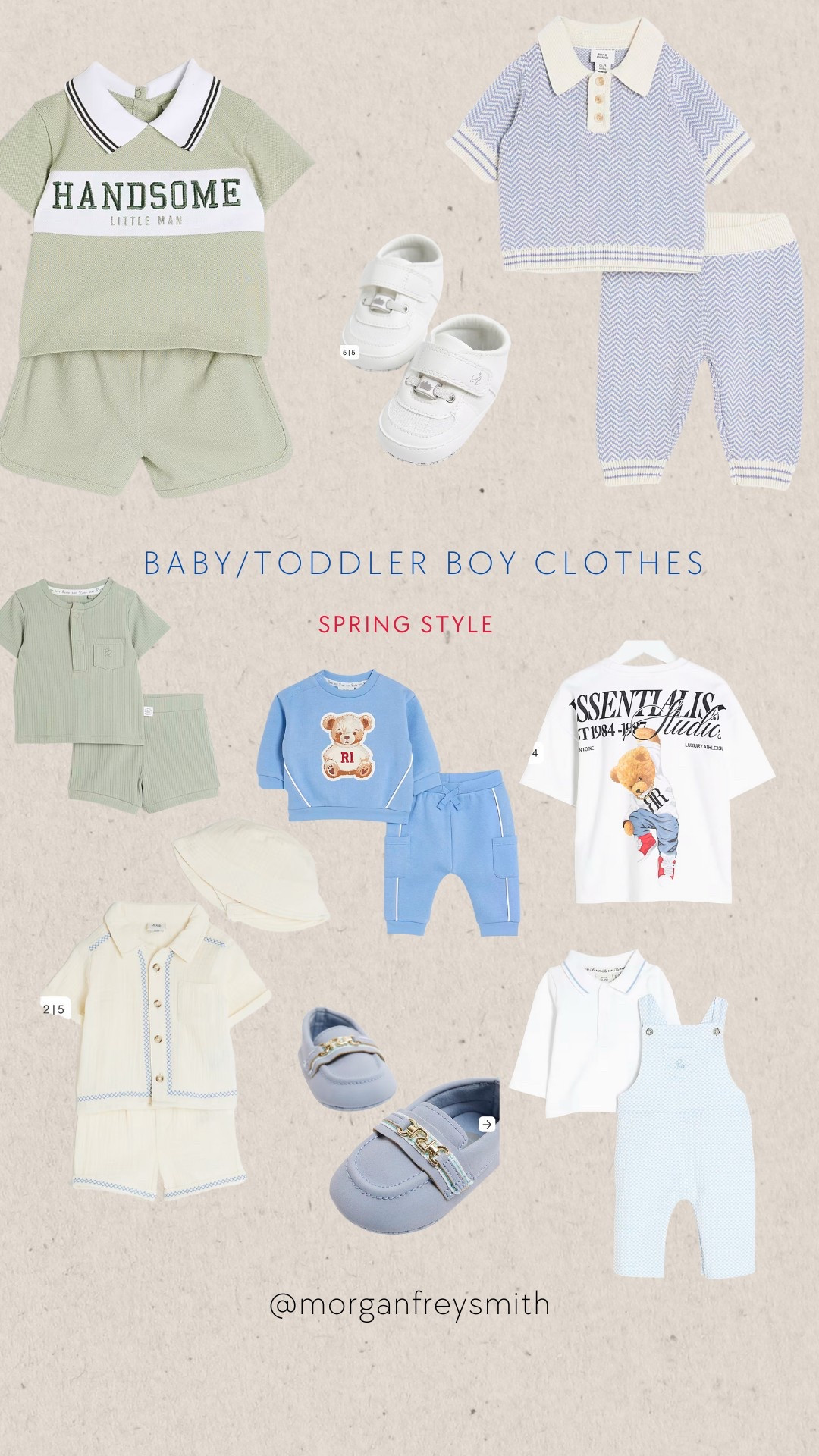 Adorable baby boy / toddler outfits for the trend setter 🩵 Find the cutest kid clothes for spring / summer with these stylish picks from River Island! Perfect for little ones, these outfits are affordable, comfortable and fashionable! 

#LTKBaby #LTKFindsUnder100 #LTKKids
