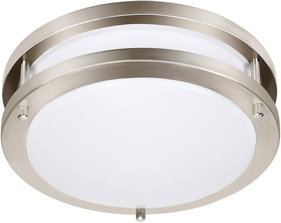36W Dimmable LED Ceiling Light Fixture, 13in Flush Mount Light Fixture, Ceiling Lamp for Bedroom,... | Amazon (US)