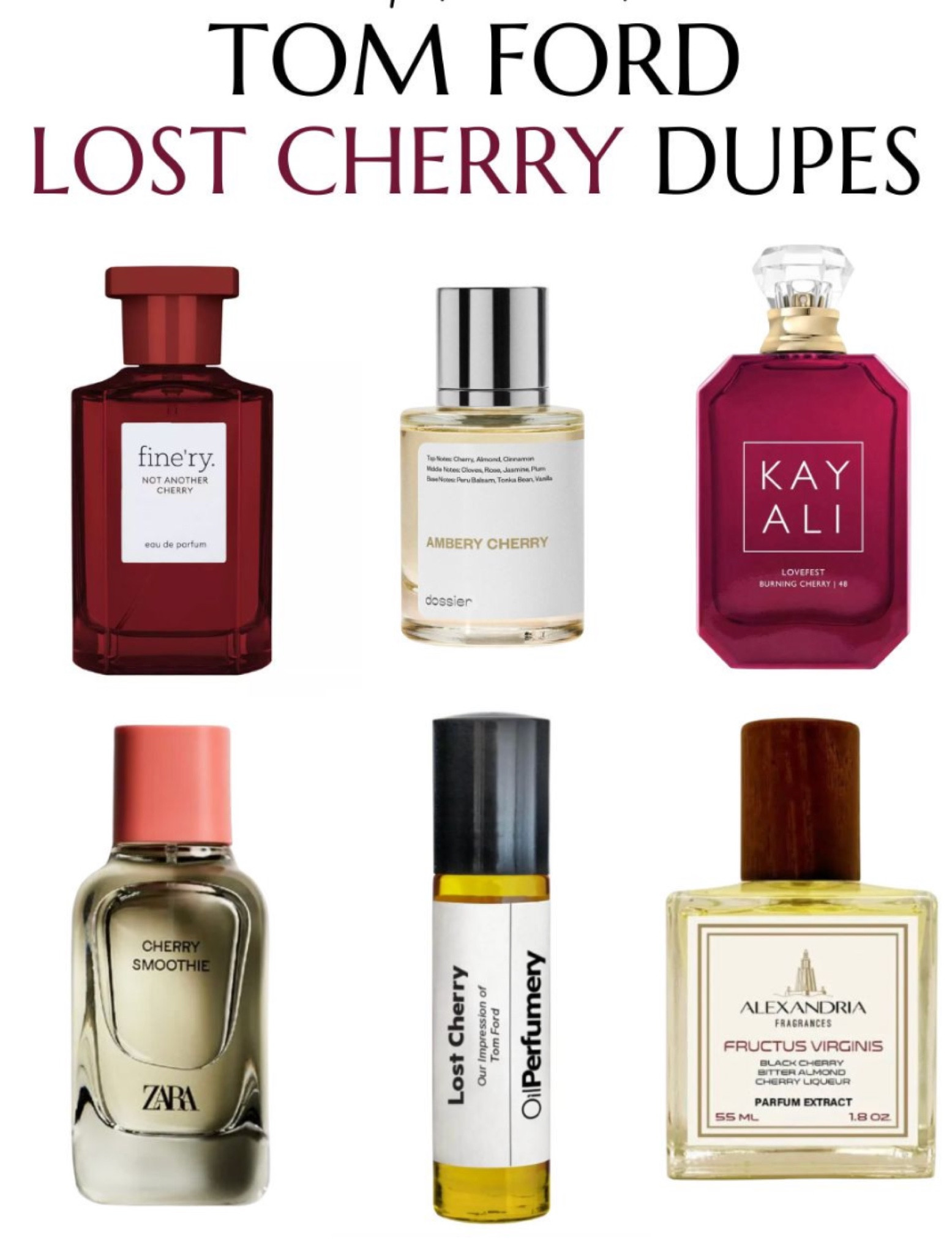 Tom Ford Lost Cherry perfume dupes for less 

#LTKFindsUnder50 #LTKFindsUnder100 #LTKBeauty