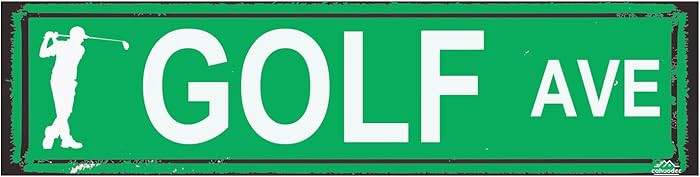 Golf AVE Street Sign Sports Themed Gifts for Golf Lovers, Decorations for Home Bathroom Man Cave ... | Amazon (US)