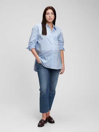 Maternity Button-Front Shirt | Gap (US)