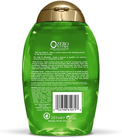 OGX Extra Strength Refreshing Scalp + Teatree Mint Shampoo, Invigorating Scalp Shampoo with Tea T... | Amazon (US)
