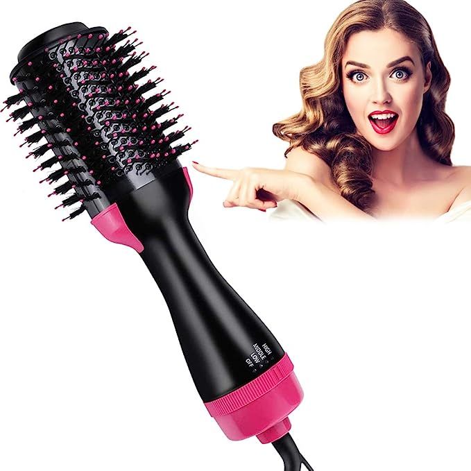 3-in-1 Hair Dryer and Styler Volumizer Brush,Hieha Hot Air Brush Upgrade Hair Dryer Brush,Hair St... | Amazon (US)
