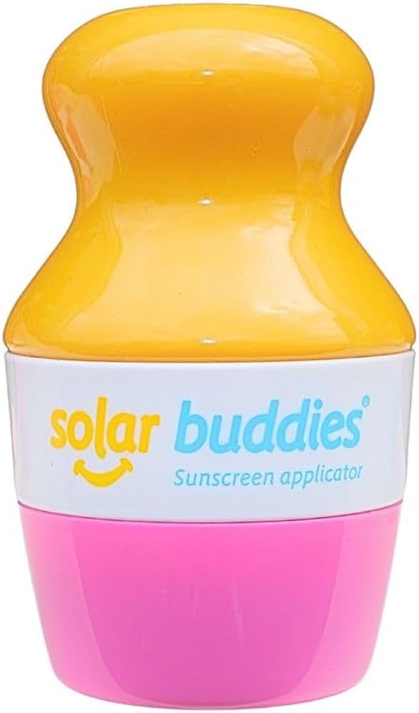 Solar Buddies Sunscreen Applicator - Single Pink - BPA-Free Refillable Roll on Sponge Sunscreen, ... | Amazon (US)