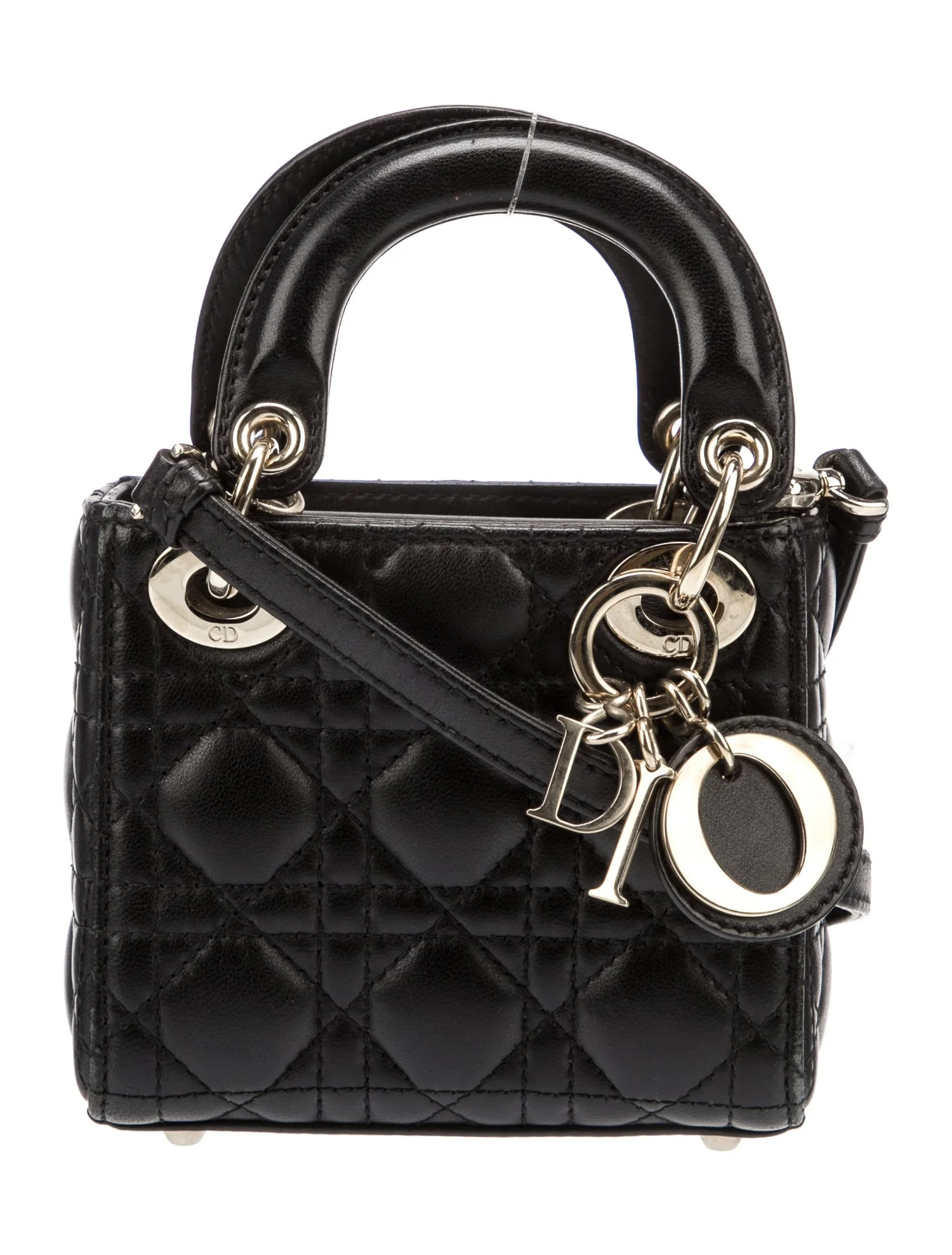 Christian Dior Cannage Lady Dior Mini - Black Mini Bags, Handbags - CHR567756 | The RealReal | The RealReal