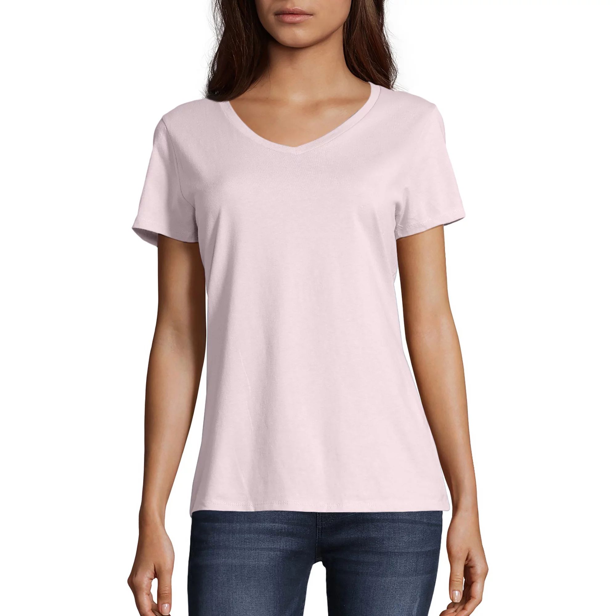 Hanes Women's Nano-T V-Neck T-Shirt | Walmart (US)