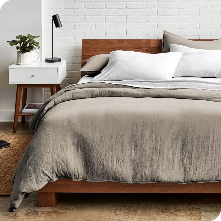 Sandwashed Microfiber Duvet Cover and Sham Set by Bare Home | Target