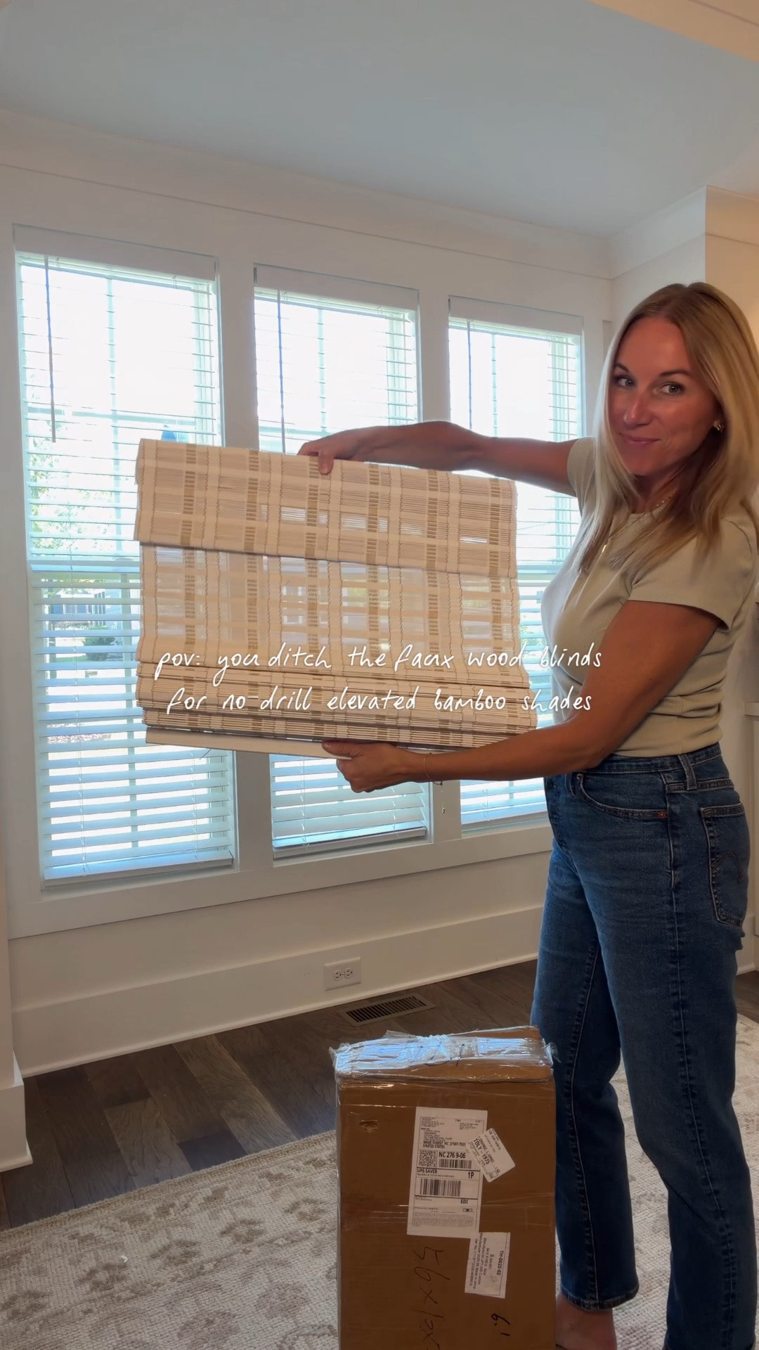 Amazon bamboo shades, no-drill shades, striped shades, Amazon shades, no tools required, affordable bamboo shades, window treatments, home office

#LTKmomlife #LTKHome