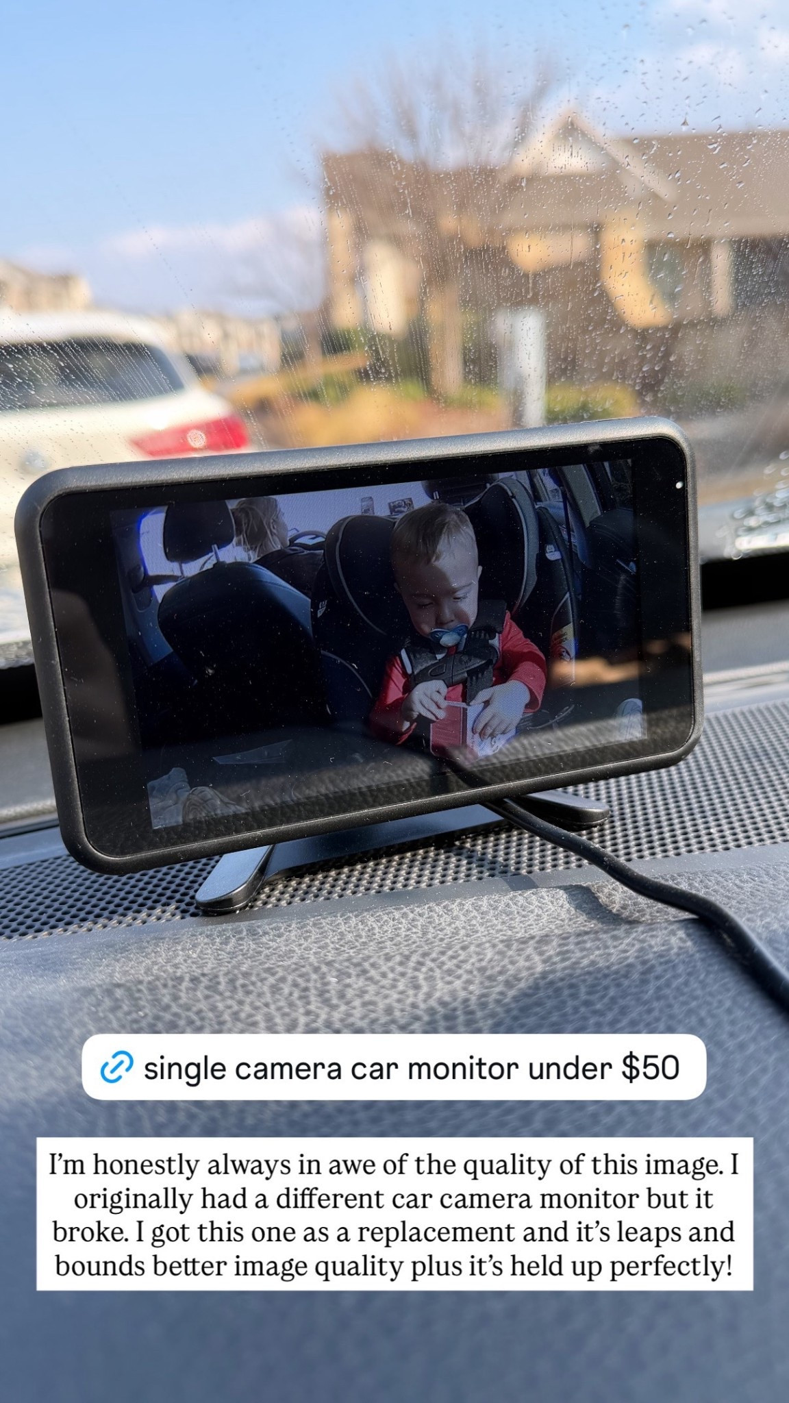 Single Camera Car Monitor for Baby
Car Monitor for toddler 

#LTKKids #LTKBaby