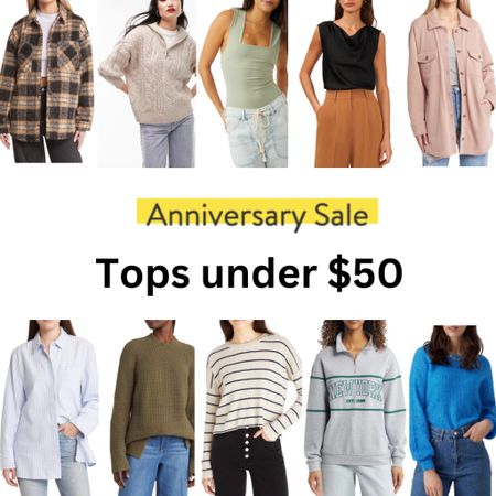 Nordstrom Anniversary Sale - Women’s Shirts, Sweaters and Tops under $50. 

#LTKunder50 #LTKsalealert #LTKxNSale