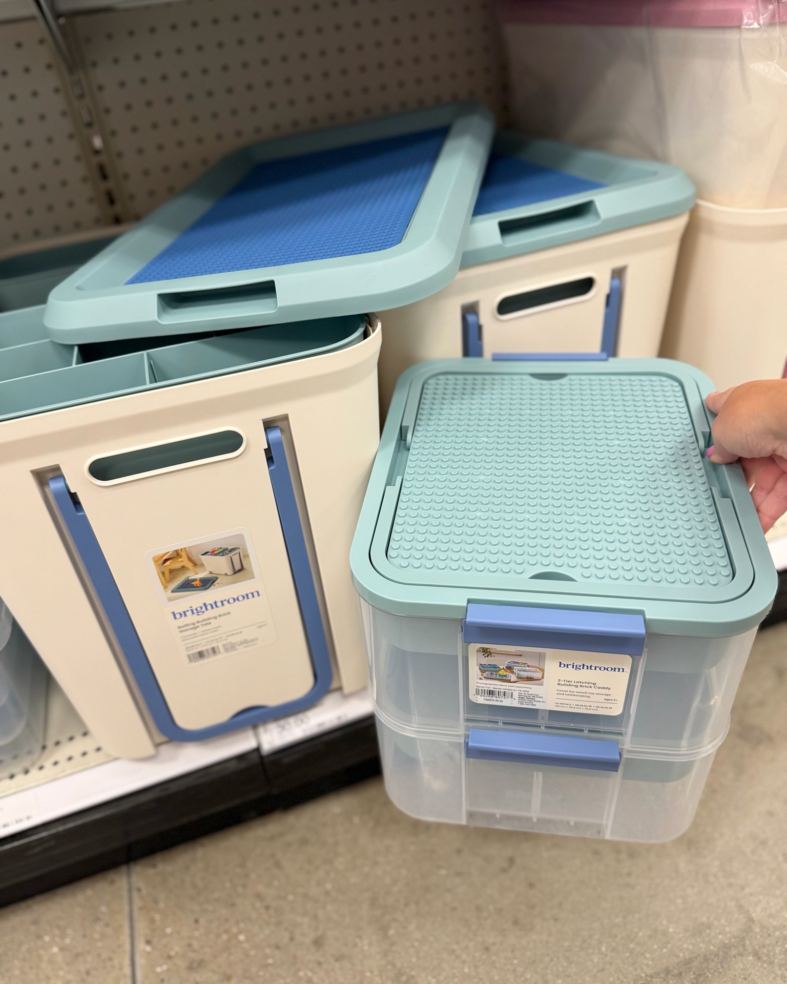 New storage bins with Lego tops! Perfect for toy storage!

#targetfinds #targetfavorites