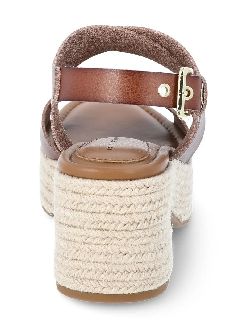 Free Assembly Women's Strappy Platform Block Heel Sandals | Walmart (US)