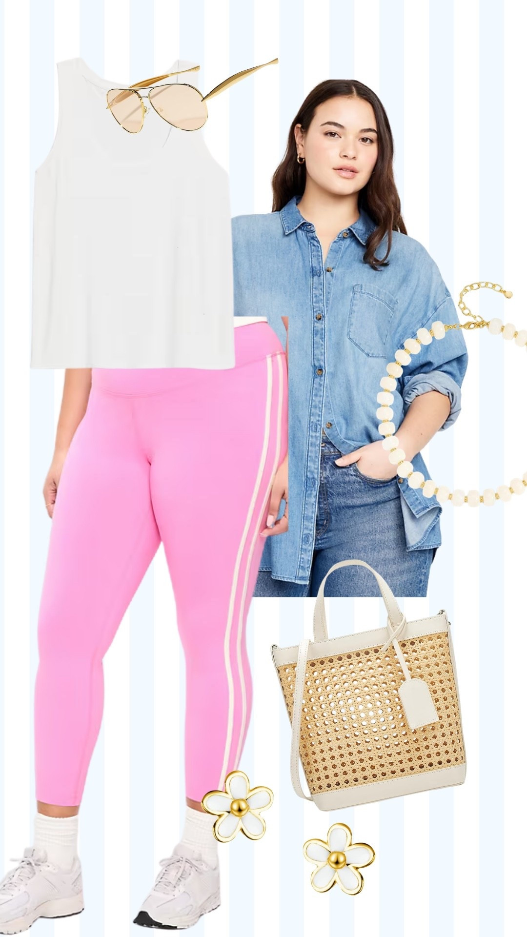 Summer mom outfit you’ll love!! Everything from old navy is 50% off today too! I wear a 3x in bottoms and 2x on top

#LTKPlusSize #LTKPetite #LTKMidsize