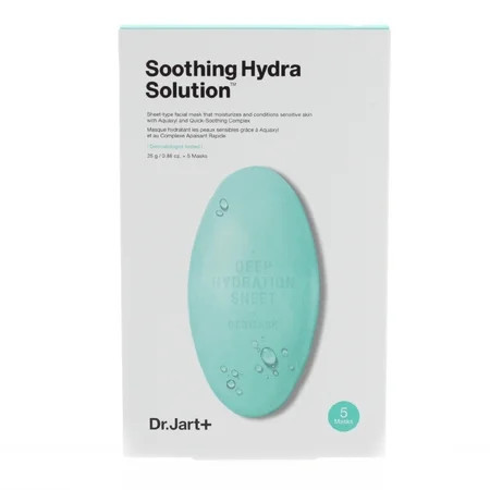 Dr. Jart+ Soothing Hydra Solution Sheet Mask for Unisex 5 Pc Mask | Walmart (US)