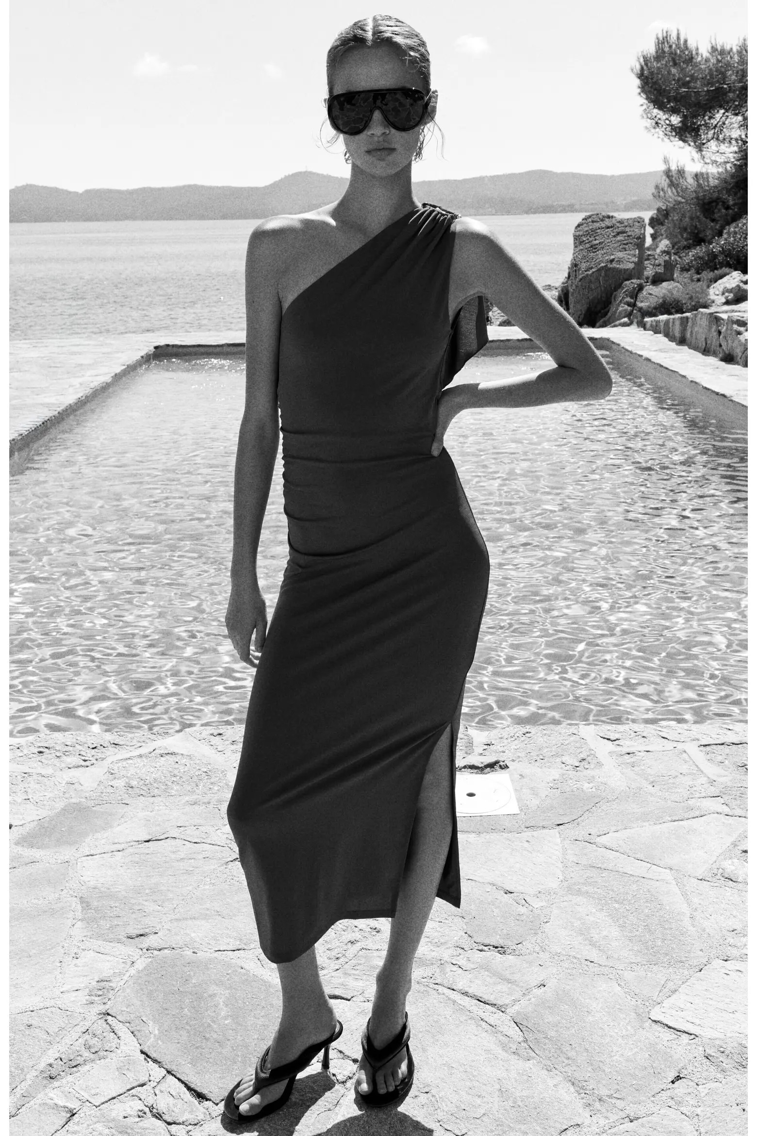 Draped-panel One-shoulder Dress (Women) | Nordstrom | Nordstrom