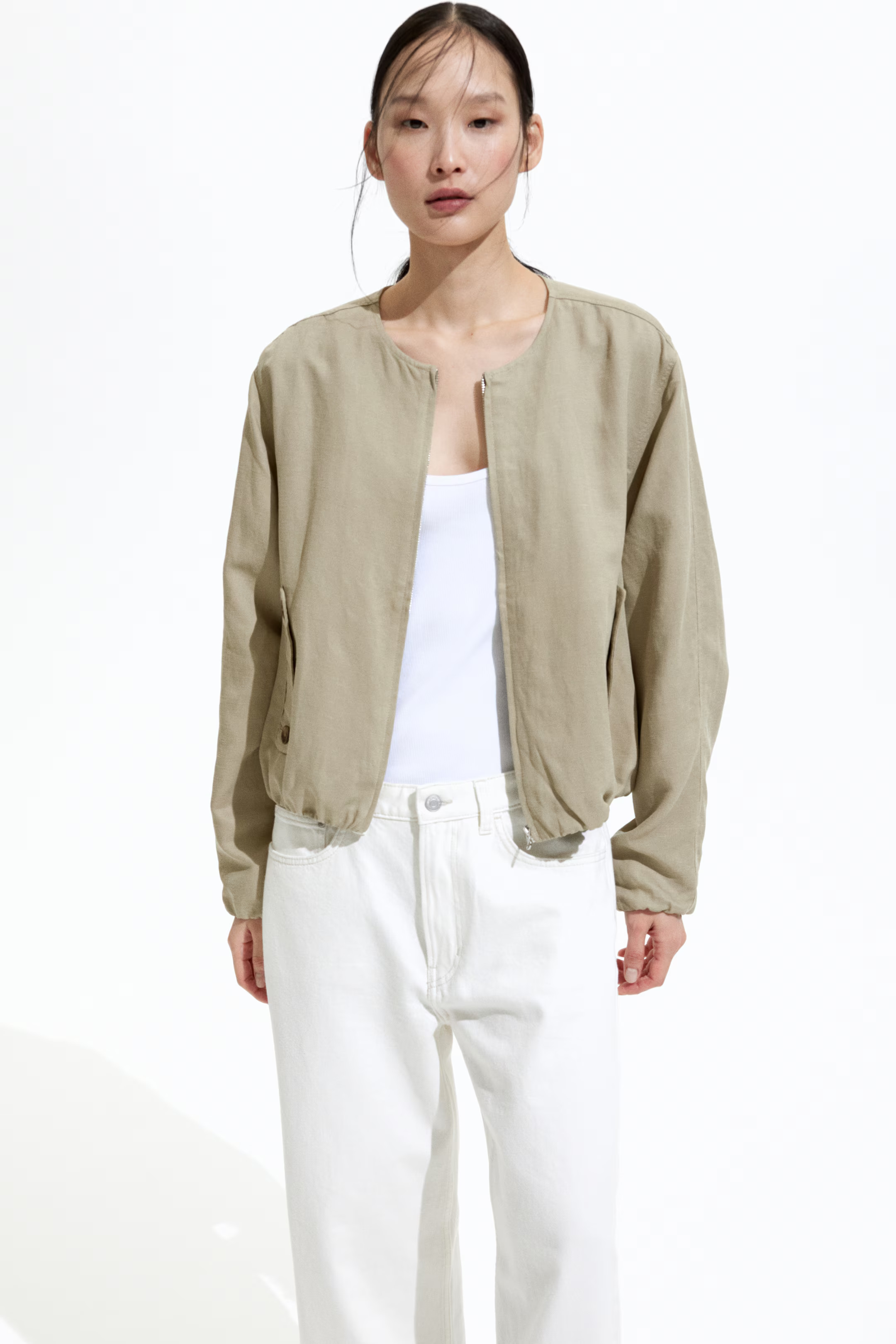 Pilotenjack van linnenmix | H&M (DE, AT, CH, NL, FI)