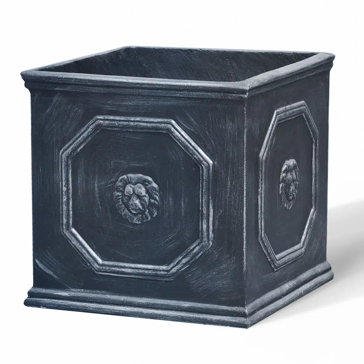 Decorative High Extra Large Square Concrete Planter / Plant Pot For Indoor And Outdoor | Wayfair North America