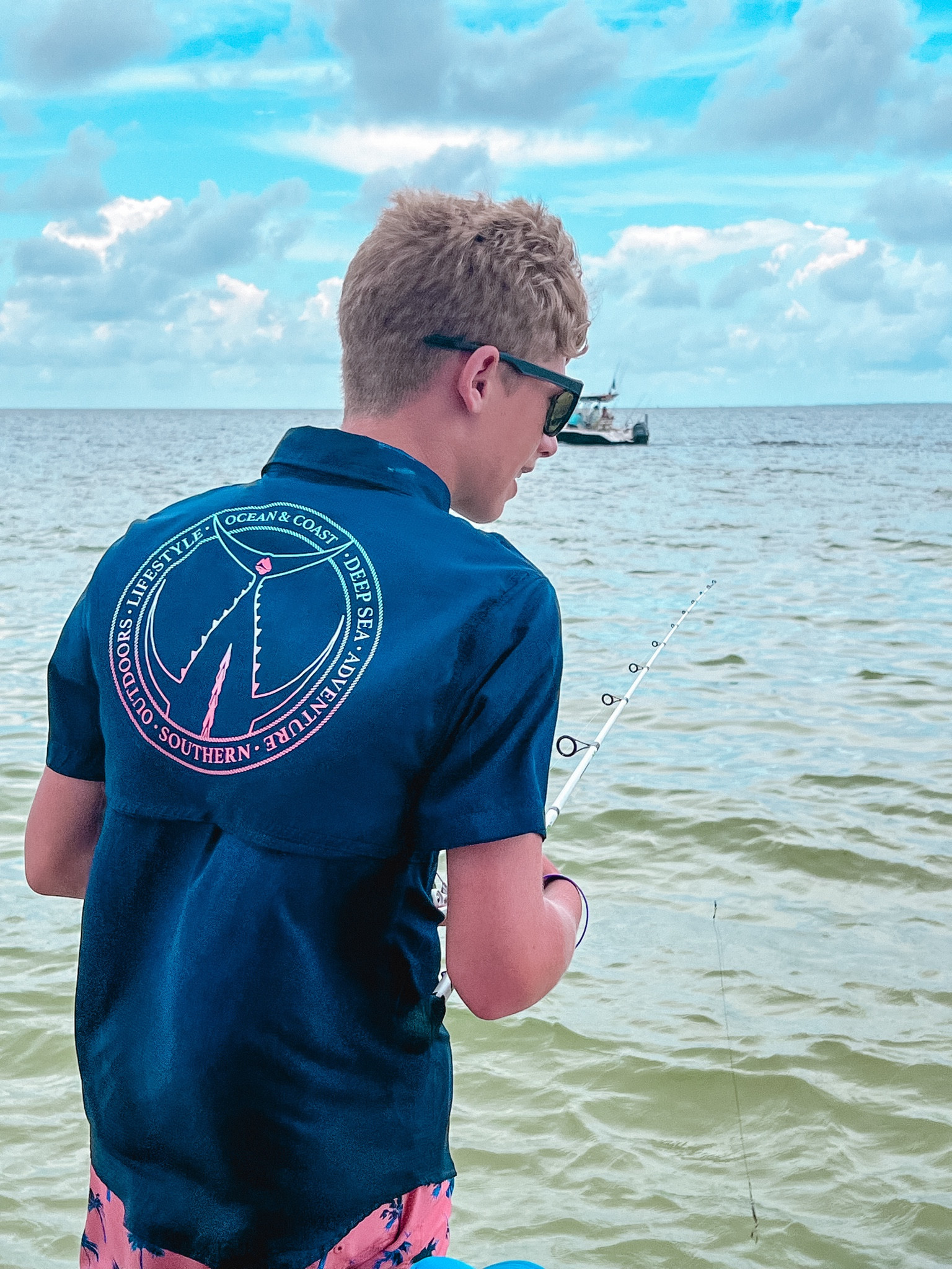 “I think I got a bite”  Boys and their fishing.  