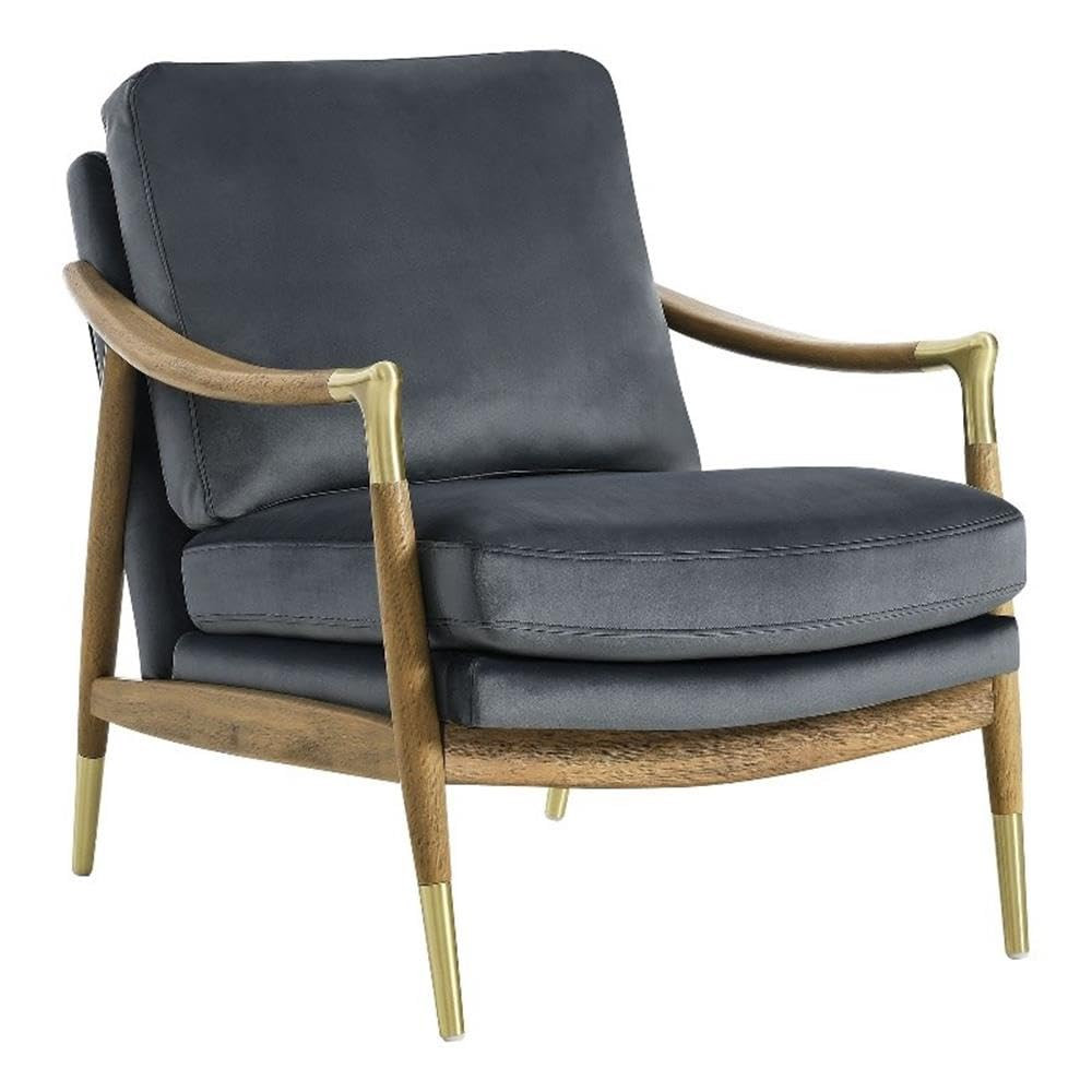 Modway Langford Stain-Resistant Performance Velvet Armchair – Mid Century Modern Velvet Chair w... | Amazon (US)