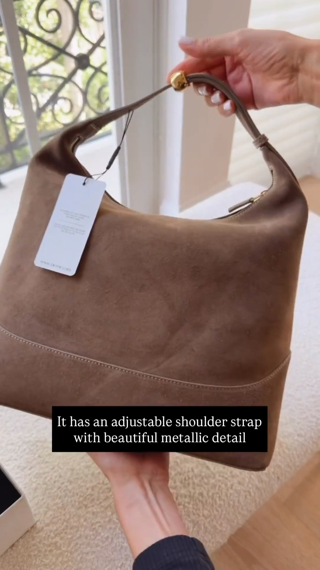My newest suede bag 
Perfect staple for fall and winter, has a adjustable shoulder strap with metallic detail and zipper closure, spacious, and versatile.

#LTKU #LTKOver40 #LTKootd