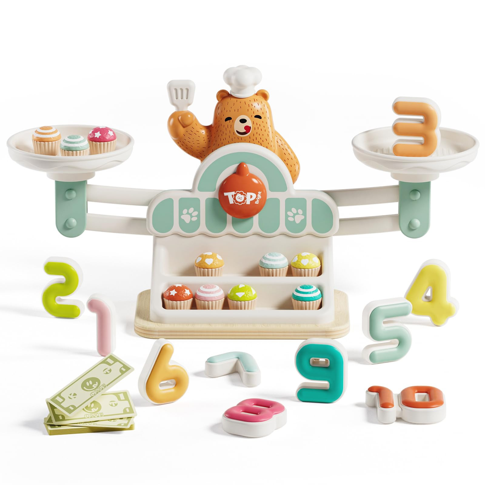 TOP BRIGHT Juego de matemáticas de equilibrio para niños, juegos de matemáticas preescolares p... | Amazon (US)