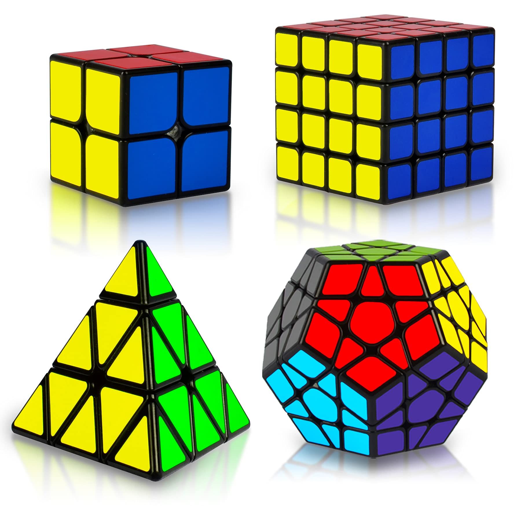 Speed Cube Set, Puzzle Cube, Magic Cube 2x2 4x4 Pyraminx Pyramid Megaminx Puzzle Cube Toy Gift for C | Amazon (US)
