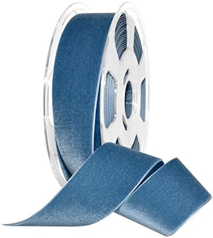 Morex Ribbon Ribbon Nylvalour Velvet, 1.5" x 11 Yd, Williamsburg Bl | Amazon (US)