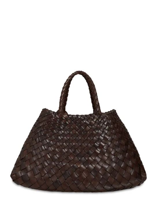 Small Santa Croce leather shoulder bag | Luisaviaroma
