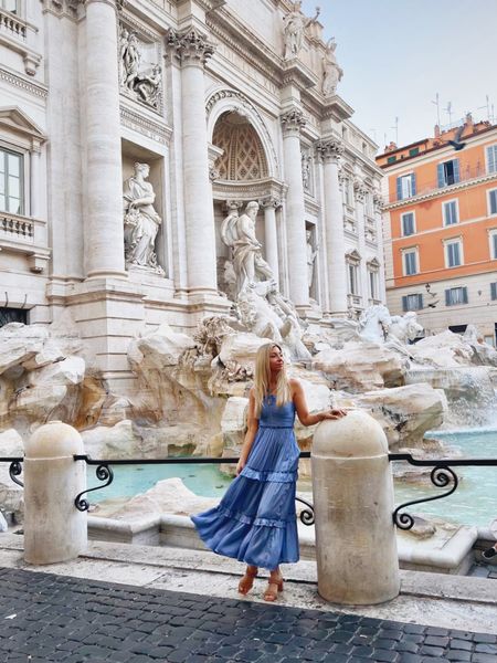 Trevi Fountain Outfit—

Had the most incredible time in Rome! Luckily our Airbnb was right next to Trevi so we could easily visit early in the morning before the crowds arrived. — My blue dress is on sale under $100 from Bloomingdale’s! 

#LTKsalealert #LTKtravel #LTKunder100