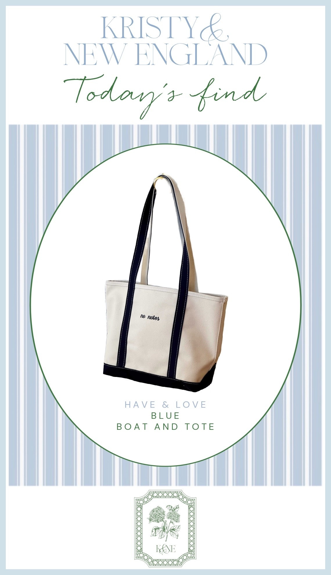 My spring navy and white canvas tote monogrammed “no notes” I ordered medium with long straps in blue

#LTKOver40 #LTKootd