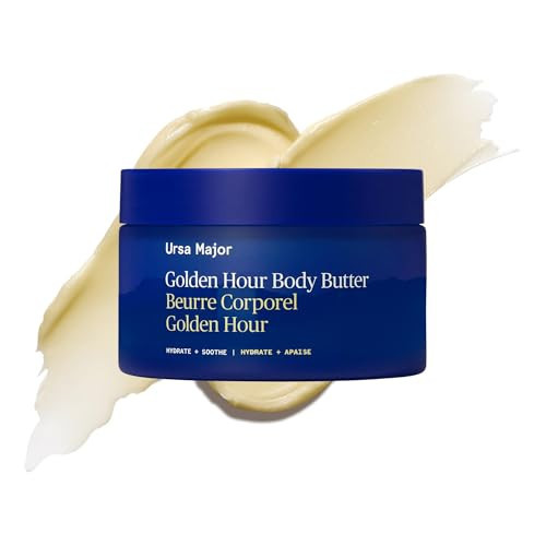 Ursa Major Golden Hour Body Butter | Fast Absorbing Body Lotion | Provides Deep Hydration & Supports Skin’s Barrier | Rich Texture, Non-Greasy Finish | Vegan, Cruelty-Free, Non-Toxic | 6.7 ounce | Amazon (US)